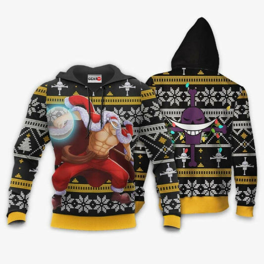 Whitebeard Ugly Christmas Sweater One Piece Anime 1k502 Fan Gift Stylist Unisex Cartoon Graphic Outfits Aop 3d Hoodie, Zip Hoodie 2562 Moonbestprint