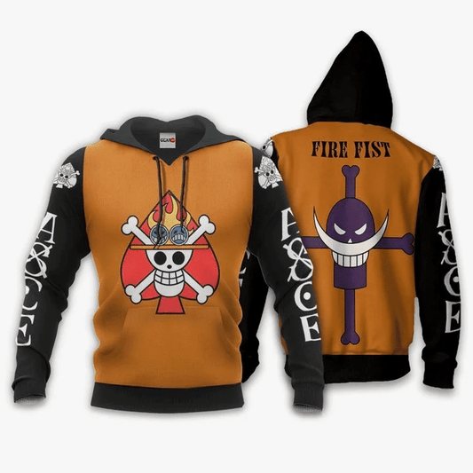One Piece Portgas D Ace Fire Fist Anime Manga For Men And Women 3d Hoodie Zip Hoodie Moonbestprint