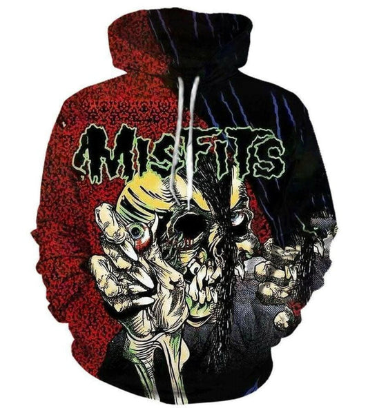 Misfits - 3d Hoodie, Zip-up, Sweatshirt, T-shirt Moonbestprint