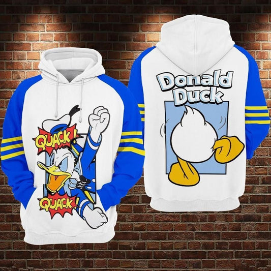 Donald Duck Quack Movies Disney Over Print 3d Hoodie Zip Hoodie 32 Moonbestprint