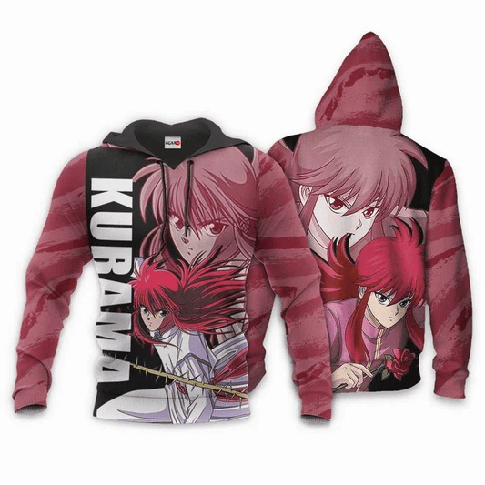 Kurama Anime Manga Yu Yu Hakusho For Men And Women 3d Hoodie Zip Hoodie Moonbestprint
