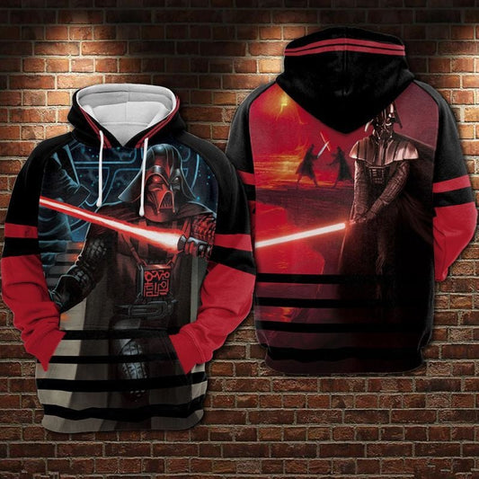 Darth Vader Light Saber Over Print 3d Hoodie Zip Hoodie Moonbestprint