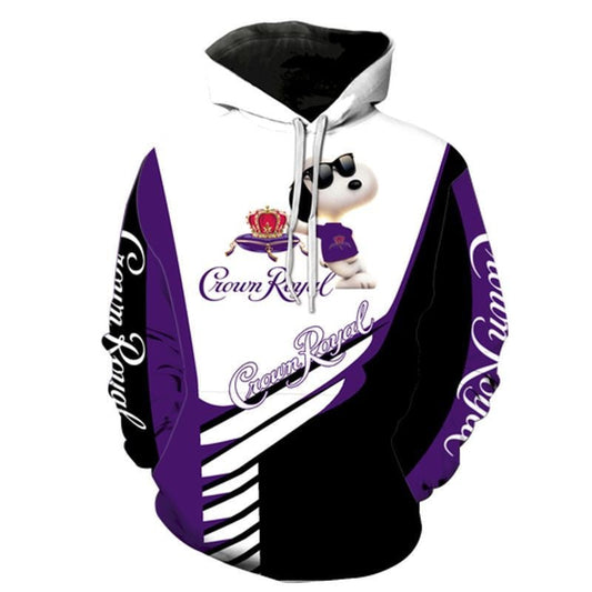 Crown Royal Snoopy The Peanuts All Over Printed Custom 3d Hoodie Moonbestprint