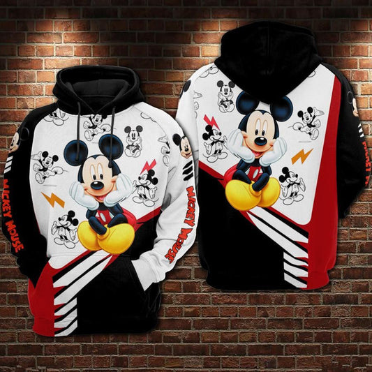 Mickey Mouse Movies Disney Over Print 3d Hoodie Zip Hoodie 307 Moonbestprint