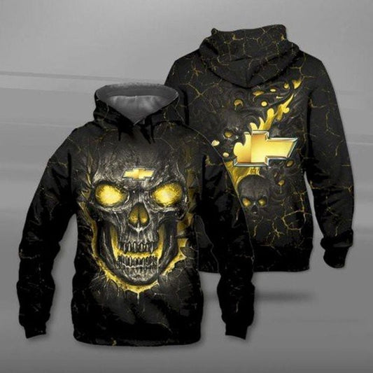 Chevrolet Lava Skullcap 3d Hoodie Moonbestprint