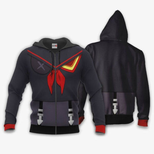 Kill La Kill Ryuko Matoi Uniform Anime 3k85 Fan Gift Stylist Unisex Cartoon 3d Hoodie Zip Hoodie 218 Moonbestprint