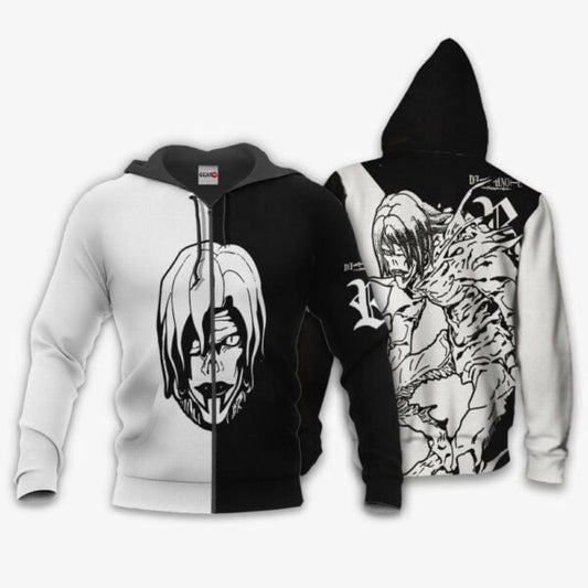 Death Note Rem Anime 3k339 Fan Gift Stylist Unisex Cartoon 3d Hoodie Zip Hoodie 1533 Moonbestprint