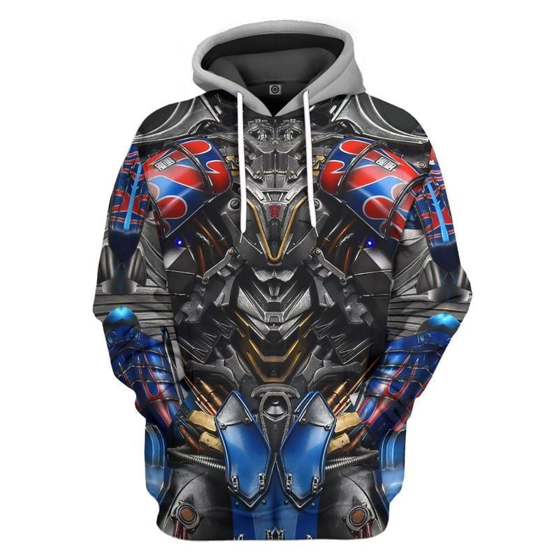Transformer Optimus Prime Over Print 3d Hoodie Zip Hoodie Moonbestprint