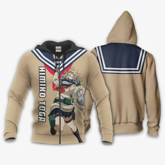 Himiko Toga Anime My Hero Academia Manga 2k10 Fan Gift Stylist Unisex Cartoon Graphic Outfits Aop 3d Hoodie Zip Hoodie 1411 Moonbestprint