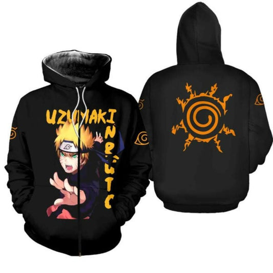 Uzumaki Naruto Shirt Naruto Family Symbol Anime 2k885 Fan Gift Stylist Unisex Cartoon 3d Hoodie Zip Hoodie 2826 Moonbestprint