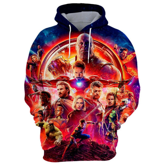 Avengers Infinity War 2018 Movie Characteres 3d Hoodie Zip Hoodie Moonbestprint