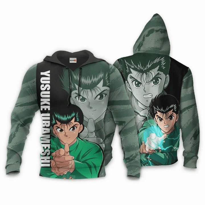 Urameshi Yusuke Anime Manga Yu Yu Hakusho For Men And Women 3d Hoodie Zip Hoodie Moonbestprint