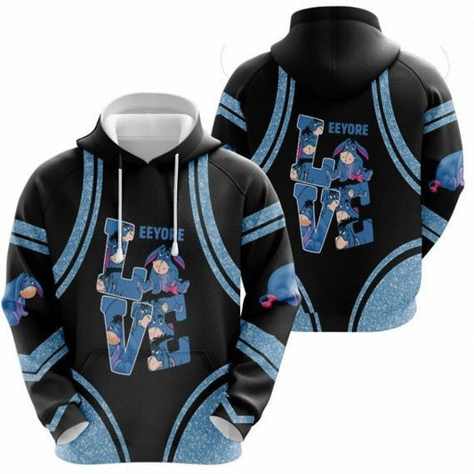 Love Eeyore Winnie The Pooh 2k315 Lover Gift, Eeyore Winnie The Pooh Disney All Over Print 3d Hoodie 254 Moonbestprint