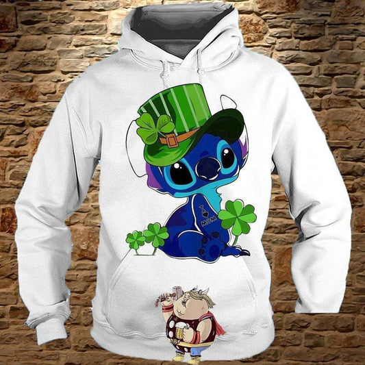 Irish Stitch Happy St Patricks Day Over Print 3d Hoodie Zip Hoodie 1204 Moonbestprint