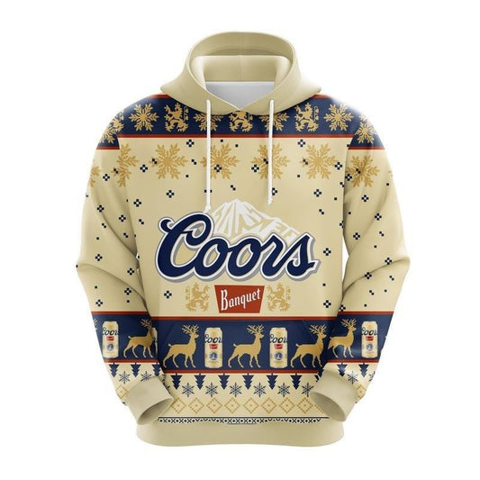 Coors Banquet Beer Christmas Cute Noel Mc Ugly 3d Hoodie Moonbestprint