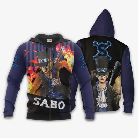 Sabo One Piece Anime 1k701 Fan Gift Stylist Unisex Cartoon Graphic Outfits Aop 3d Hoodie, Zip Hoodie 2362 Moonbestprint