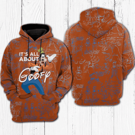 It's All About Goofy Disney 495 Fan Gift Stylist Unisex Cartoon Graphic Outfits Aop Hoodie 1119 Moonbestprint