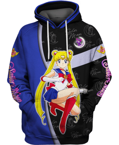 Beautiful Sailor Moon 3d Hoodie Zipper Hoodie Moonbestprint