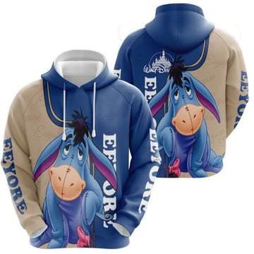Eeyore Winnie The Pooh 3d Hoodie Zip Hoodie, Gift For Fan Ver12, Aop Hoodie 299 Moonbestprint