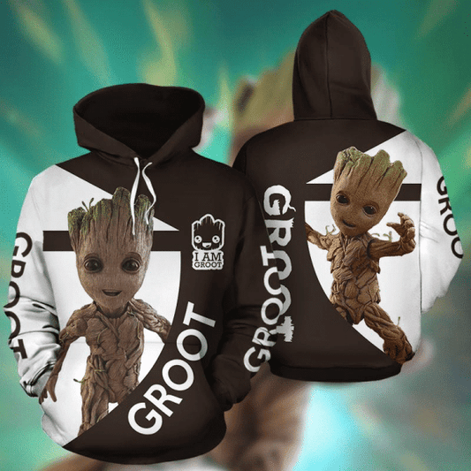 Groot,iam Groot Marvel Comics 2k549 Lover Gift ,groot All Over Print 3d Hoodie 1056 Moonbestprint