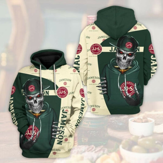 Jameson Irish Whiskey Skull Trending Hoodie 540 752 Moonbestprint