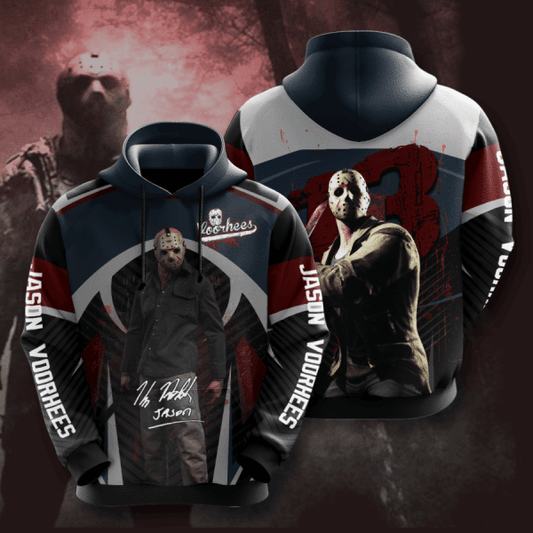 Jason Voorhees And Friday The 13th Halloween Design Gift For Fan Custom 3d Hoodie All Over Printed Hoodie 2 Moonbestprint