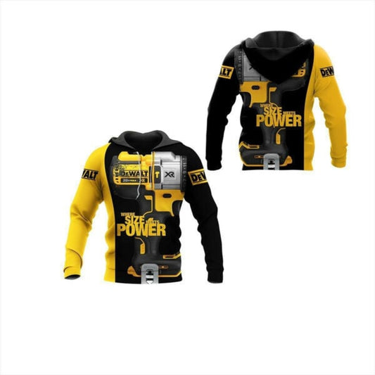 Dewalt Shirt Fan Gift 5, Stylist Unisex 3d Hoodie Zip Hoodie 854 Moonbestprint