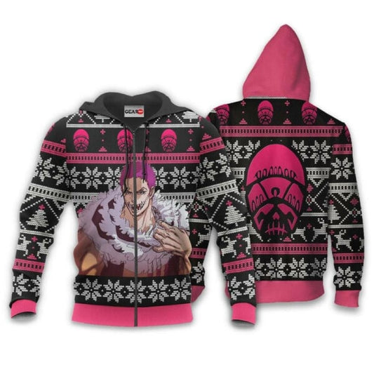 Charlotte Katakuri Ugly Christmas Sweater One Piece Anime 1k499 Fan Gift Stylist Unisex Cartoon Graphic Outfits Aop 3d Hoodie, Zip Hoodie 816 Moonbestprint