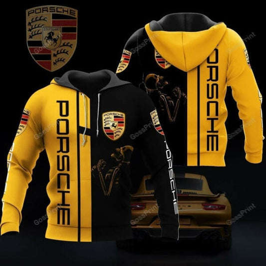 Skull Porsche Sports Car 8k385 Fan Gift 3d Zip Hoodie Hoodie Ii0 2510 Moonbestprint