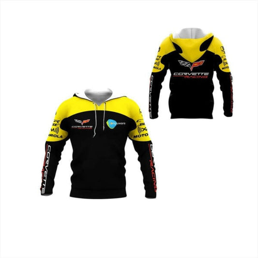 Corvette Racing Shirt Fan Gift 586, Stylist Unisex 3d Hoodie Zip Hoodie 1210 Moonbestprint