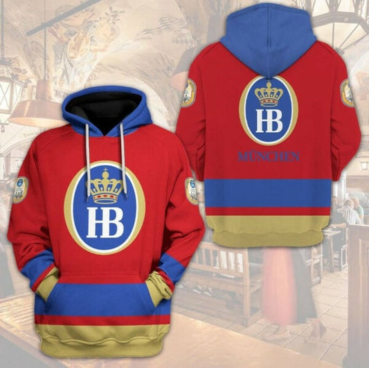 Hb Hofbrau Munchen Beer 3d All Over Print Hoodie 369 1602 Moonbestprint