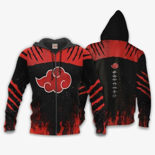 Akatsuki Clan Shirt Costume Akatsuki Naruto Anime 2k854 Fan Gift Stylist Unisex Cartoon 3d Hoodie Zip Hoodie 1434 Moonbestprint