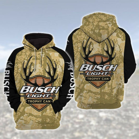 Busch Light Deer 3d All Over Print T Shirt Hoodie 1601 Moonbestprint