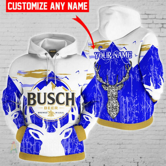 Personalized Busch Beer Hoodie 2, Gift For Fan 3d All Over Print Shirt Hoodie 2494 Moonbestprint