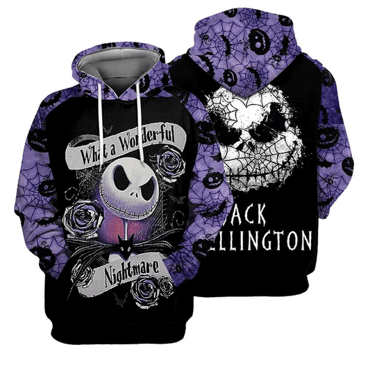 Jack Skellington The Nightmare Before Christmas 120 Fan Gift Stylist Unisex Cartoon Graphic Outfits Aop Hoodie, Zip Hoodie 684 Moonbestprint