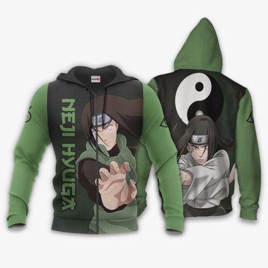 Neji Hyuga Naruto Anime 3k322 Fan Gift Stylist Unisex Cartoon 3d Hoodie Zip Hoodie 2694 Moonbestprint