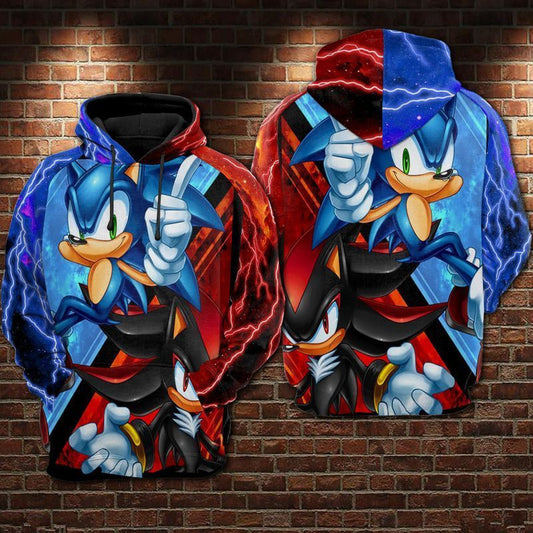 Sonic The Hedgehog Lover 3d Hoodie Zip Hoodie Moonbestprint