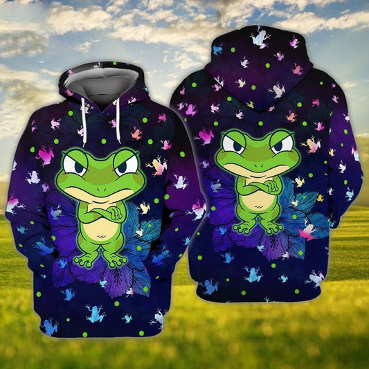 Frog Green Cartoon For Christmas For Men And Women 3d Hoodie Zip Hoodie Moonbestprint