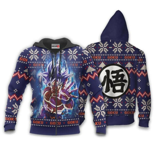 Goku Ultra Instinct Ugly Christmas Dragon Ball Z Anime 1k343 Fan Gift Stylist Unisex Cartoon Graphic Outfits Aop 3d Hoodie, Zip Hoodie 179 Moonbestprint