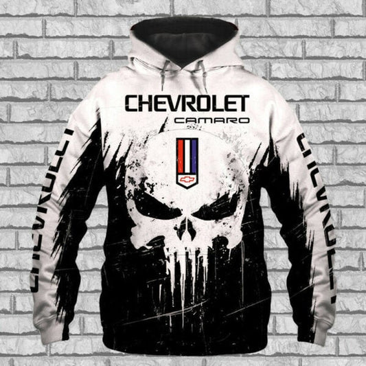 Chevrolet Camaro Skull Racing 3d All Over Print Hoodie 357 649 Moonbestprint