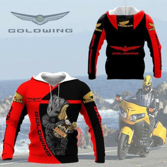 Honda Gold Wing Shirt Fan Gift 195, Stylist Unisex 3d Hoodie Zip Hoodie 51 Moonbestprint