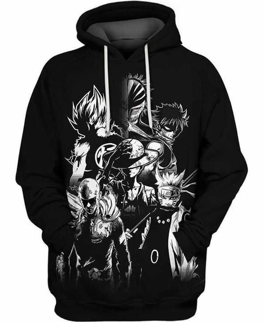 Naruto One Piece Dragon Ball Z Full Printing Hoodie 3d Hoodie Moonbestprint
