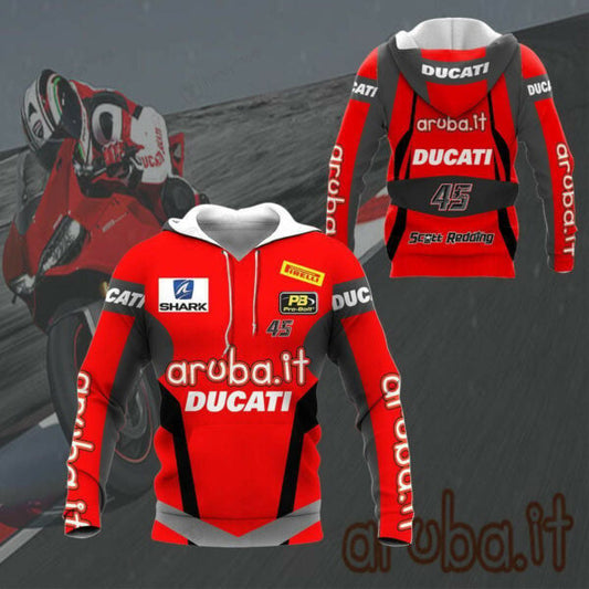 Ducati Racing Shirt Fan Gift 522, Stylist Unisex 3d Hoodie Zip Hoodie 1123 Moonbestprint