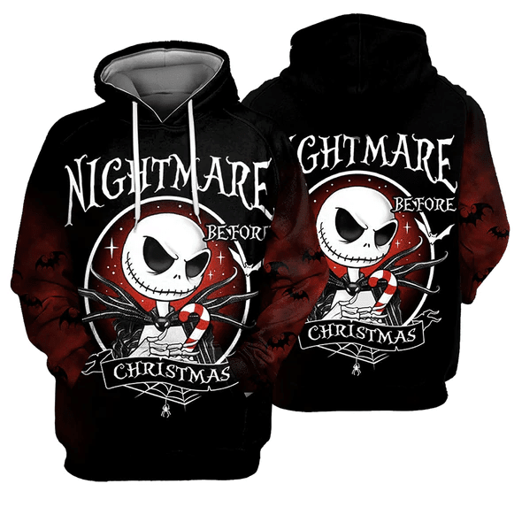 Jack Skellington The Nightmare Before Christmas 74 Fan Gift Stylist Unisex Cartoon Graphic Outfits Aop Hoodie, Zip Hoodie 382 Moonbestprint