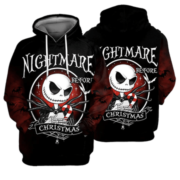 Jack Skellington The Nightmare Before Christmas 74 Fan Gift Stylist Unisex Cartoon Graphic Outfits Aop Hoodie, Zip Hoodie 382 Moonbestprint