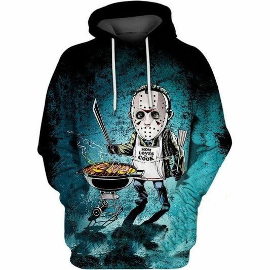 Jason Voorhees Mom Loves The Cook Halloween 3d Hoodie Zip Hoodie Moonbestprint
