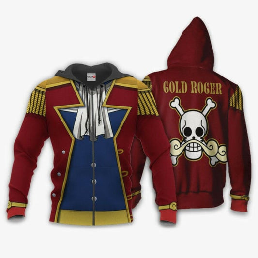 One Piece Gol D. Roger Costume Anime 3k335 Fan Gift Stylist Unisex Cartoon 3d Hoodie Zip Hoodie 2248 Moonbestprint
