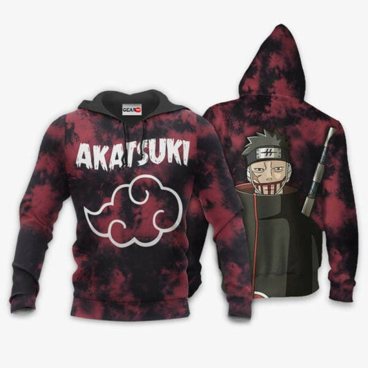 Akatsuki Juzo Biwa Tie Dye Style Naruto Anime 1k369 Fan Gift Stylist Unisex Cartoon Graphic Outfits Aop 3d Hoodie, Zip Hoodie 1081 Moonbestprint
