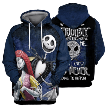 Jack, Sally Zero Dog We All Know It's Never Going To Happen 153 Fan Gift Stylist Unisex Cartoon Graphic Outfits Aop Hoodie, Zip Hoodie 1701 Moonbestprint
