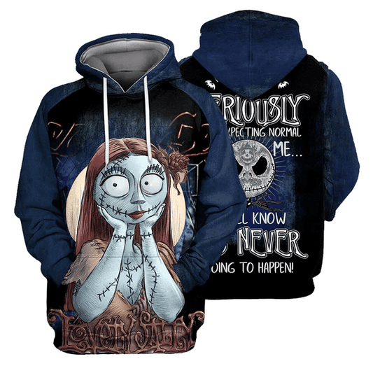 Jack, Sally Zero Dog We All Know It's Never Going To Happen 151 Fan Gift Stylist Unisex Cartoon Graphic Outfits Aop Hoodie, Zip Hoodie 862 Moonbestprint